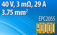 Image of EPC EPC2055 29 A 40 V eGaN® FET